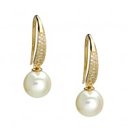 עגיל תלוי משובץ