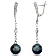 עגיל פנינה ארוך 