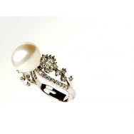 טבעת פנינה משולב