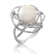 טבעת פנינה מרושתת.