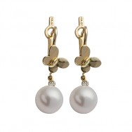 עגיל פנינה פרפרי