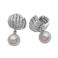 עגילי פנינים דלעתי