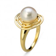 טבעת פנינה מחושקת  