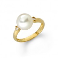 טבעת פנינה ויהלומים  RFT1602DI-10