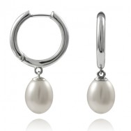 עגיל פנינה חלק